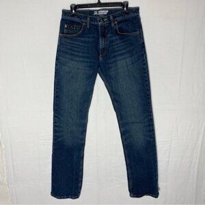 Wrangler O2 Competition Advanced Comfort Mea Dark Wash Straight Leg Jeans 31